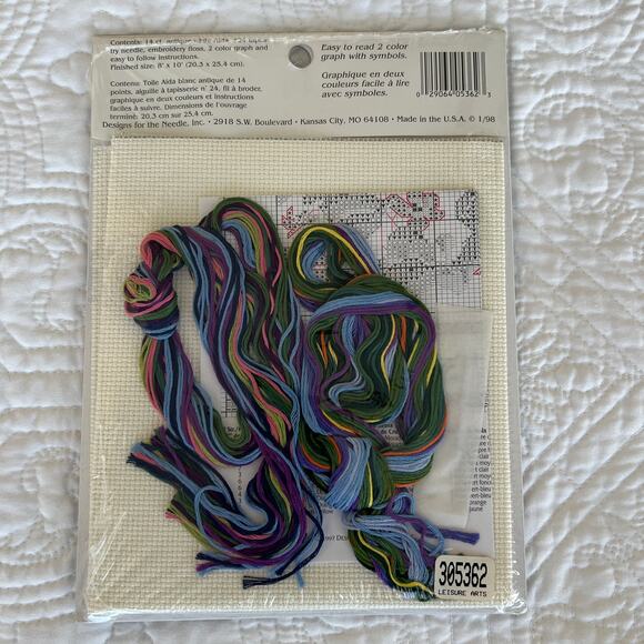 Hometown Collection Designs For The Needle Cross Stitch Kit 5362 Violets Poem - Picture 2 of 2